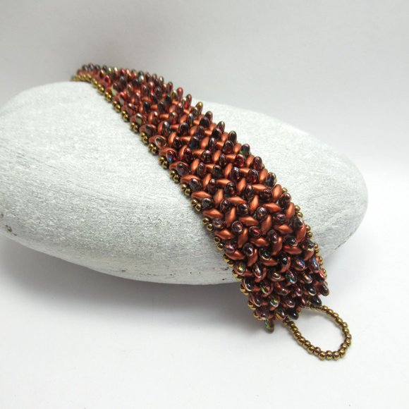 Handwoven bead bracelet - Picture 5 of 10